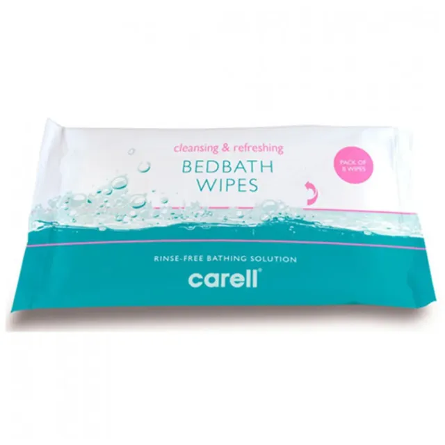 Carell Bed Bath Cleansing Wipe Alcohol Paraben Free Aloe Vera Cleaning Full Body