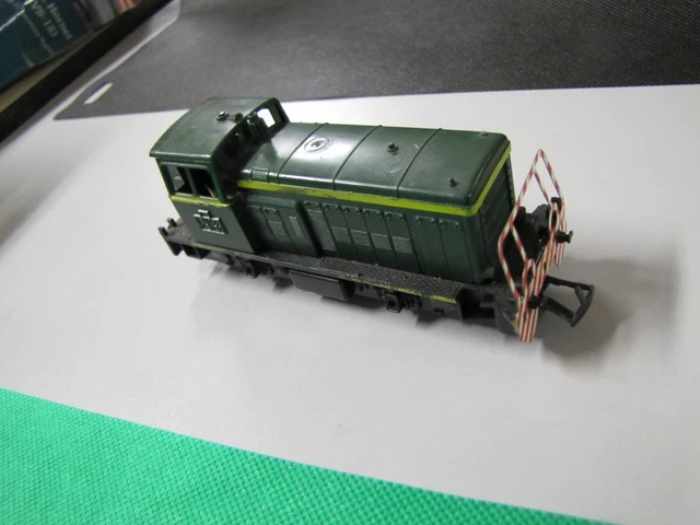 Locomotive Diesel Jouef HO 51130 Verte SNCF Éclairée - État Moyen