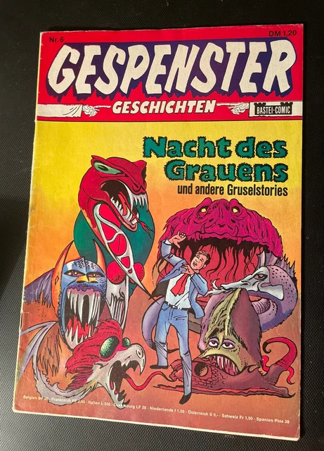 Gespenster Geschichten Nr. 6 „Nacht des Grauens“ Bastei Verlag 1974, NUR € 18,99