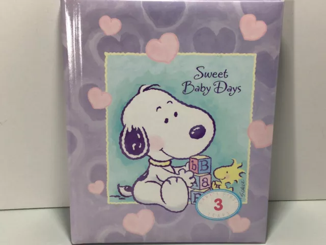 NIB Snoopy Sweet BABY days 3 years Book Journal not Lambs Ivy HTF Hallmark Album