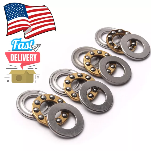 4pc Axial Ball Thrust Bearings F8-16M (8X 16 X 5mm )Plane thrust ball bearing