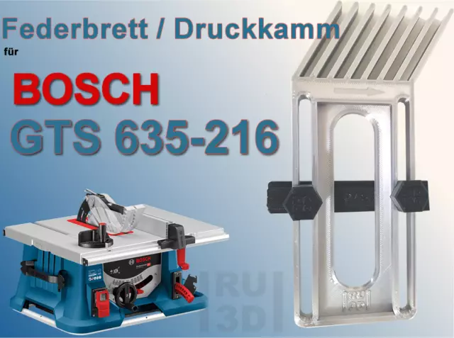 Federbrett Druckkamm für BOSCH BOSCH GTS 635-216 Tischkreissäge, Featherboard