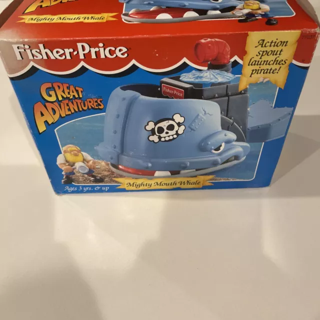 Vintage 1995 Fisher Price Great Adventures Mighty Mouth Whale  #77037 NIB Rare