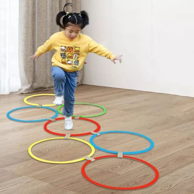 Plastic Physical Training Toys Lattice Jump Ring Set  Kids