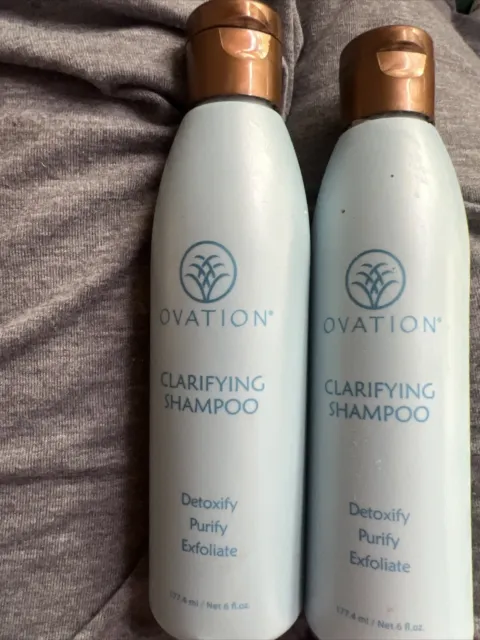 Ovation Clarifying Shampoo. Safe for Color Treated Hair. 12  fl oz. 2PK