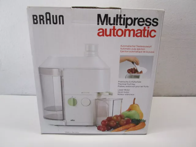 NICE Braun Deluxe Automatic Juice Extractor Fruit Vegetable Juicer Germany MP80