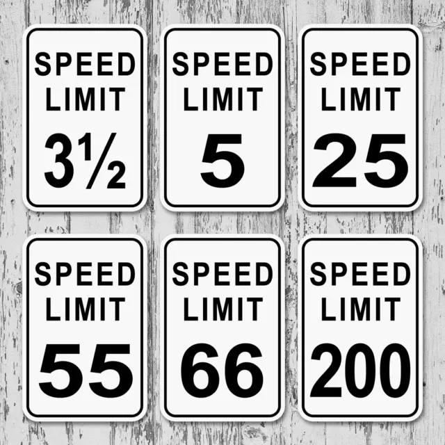 Custom Speed Limit Aluminum Sign Street Highway Road Home Garage Farm Decor