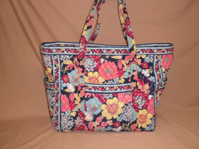 Vera Bradley "Get Carried Away" Large Tote / Diaper Bag - Happy Snails Design