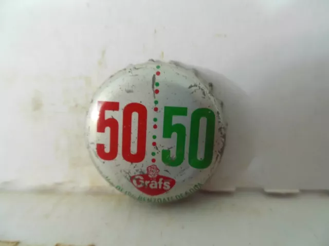 Graf's 50/50 Cork Lined Bottle Cap/Crown~#222