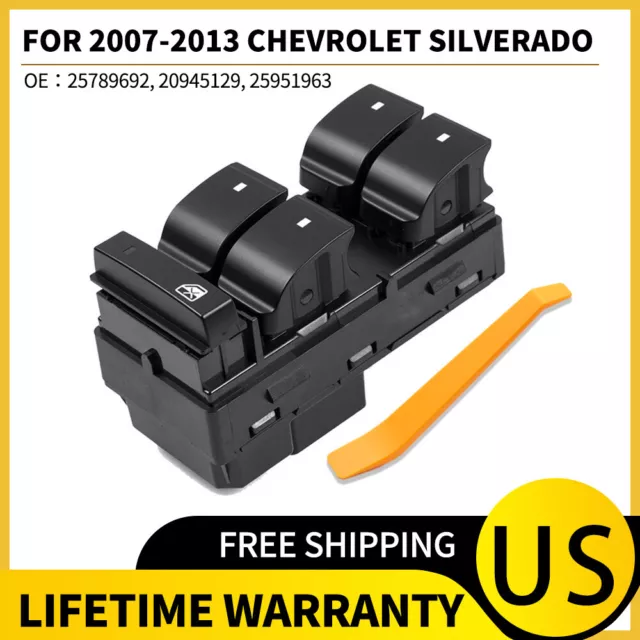 Master Power Window Door Switch For 2007-2013 Chevrolet Silverado 20945129 1500