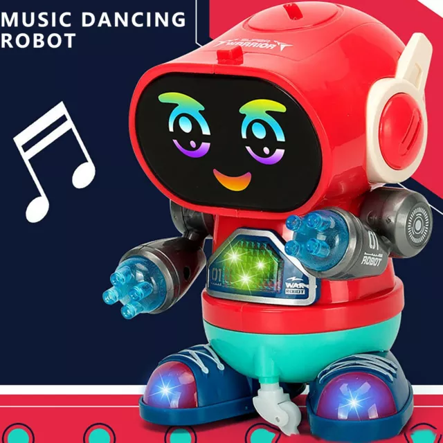 Electric Robot Toys For Kids Cool Robot LED Lighting Dancing Cool Xmas Toy Gift