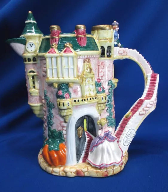 Fitz And Floyd 1995 Retired Cinderella Castle Large 10.25"H Pitcher