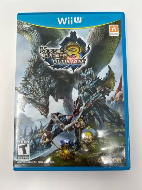 Case and Manual Only NO GAME Monster Hunter 3 Ultimate Nintendo Wii U Authentic