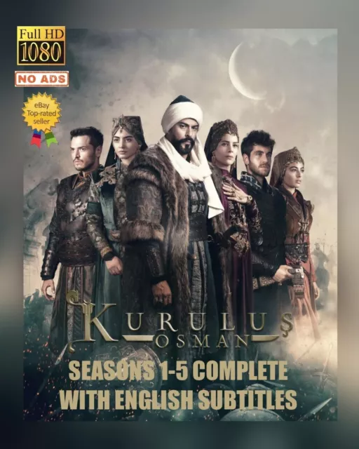 Kurulus Osman • Seasons 1 - 5 • Eng Subtitle • Uninterrupted • No Adverts • Usb