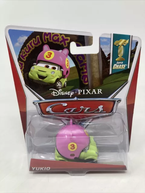Disney Pixar Cars Yukio Super Chase Mattel Y4341 new sealed nib