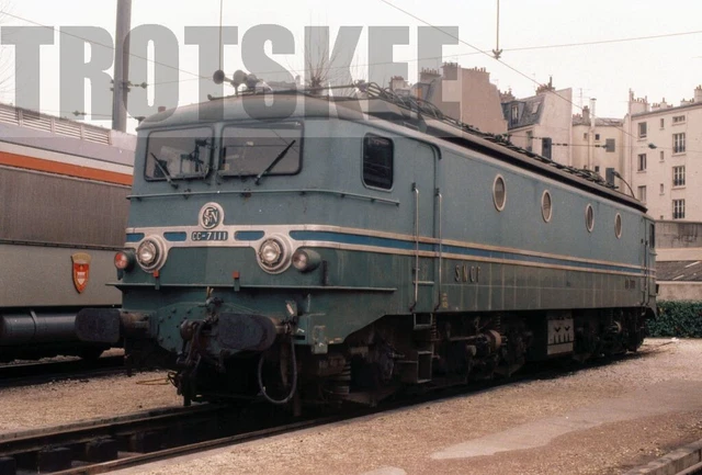 35mm Colour Negative SNCF French Railways Electric Loco CC 7111 c1995 France