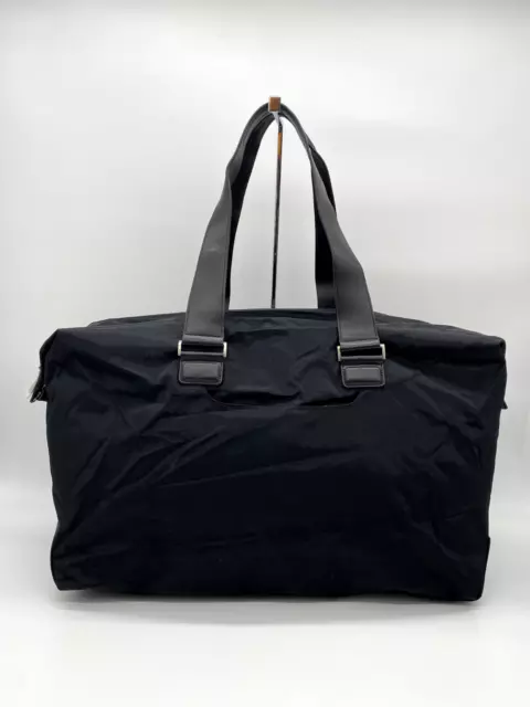 NWT!! Tumi LARGE Soft Satchel Duffel Bag Luggage Ballistic Nylon/Leather (Black)