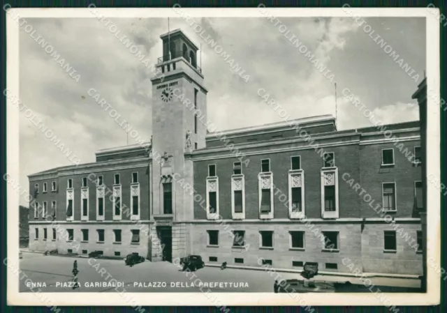 Enna Città Prefettura PIEGHINA Foto FG cartolina ZKM7700