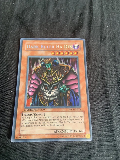 Yu Gi Oh  - 1996 Vintage . Dark Ruler Ha Des