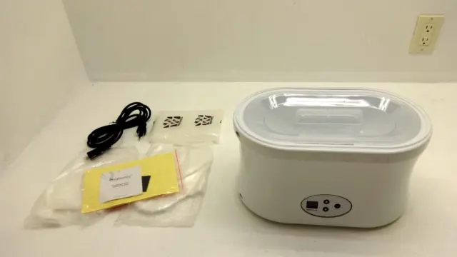 Digital Parafina Caliente Cera Heater Warmer Spa Manicura Baño Con Material NWOB