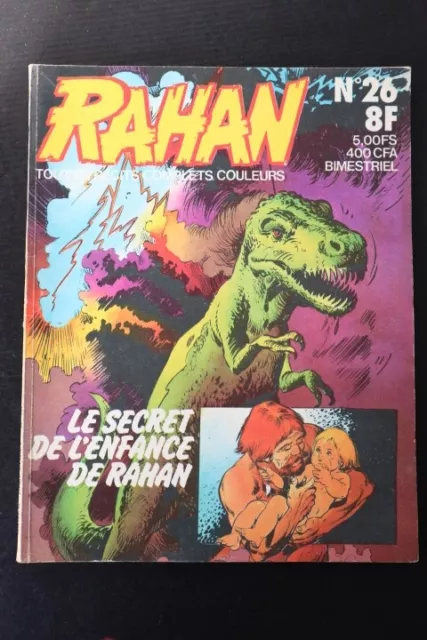 RAHAN BIMESTRIEL - magazine BD n°26 VAILLANT 1977 / secret de l'enfance de rahan