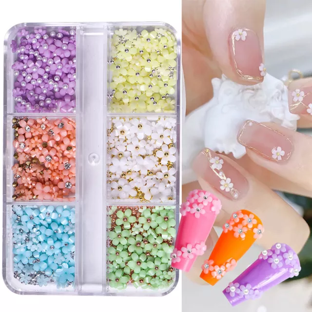 1 Box Nail Jewelry Realistic Looking Show Unique Charm 3D Manicure Jewelry DIY