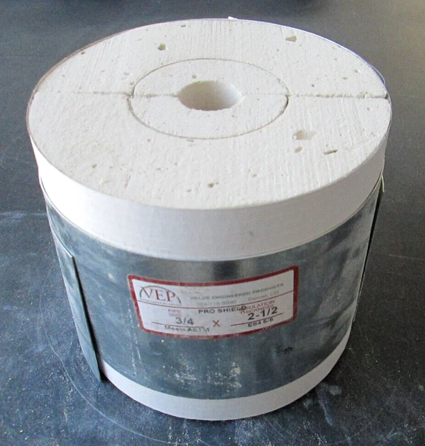 VEP Pro Shield Calcium Silicate Thermal Pipe Insulation Hanger Shields 3/4x2-1/2