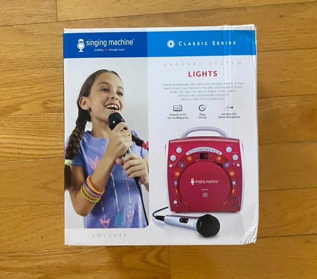 Singing Machine SML-283P CD+Graphics Portable Karaoke System NEW
