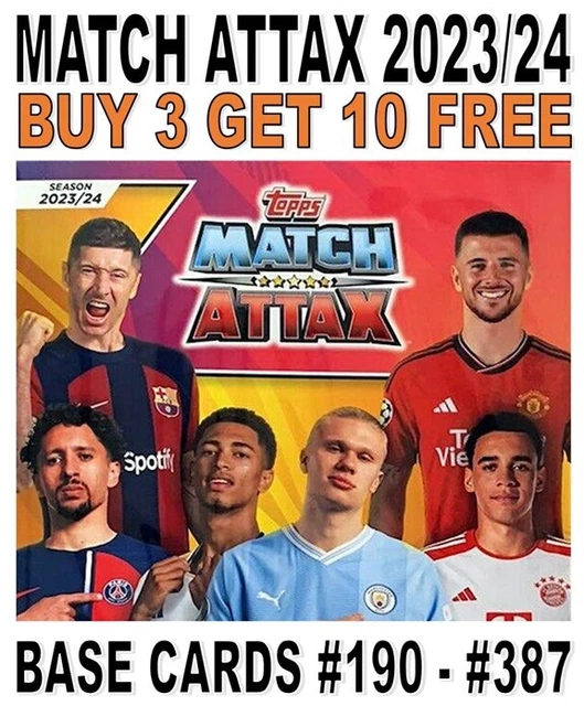 Match Attax 2023/24 23/24 Champions League - Base Cards #190 - #387
