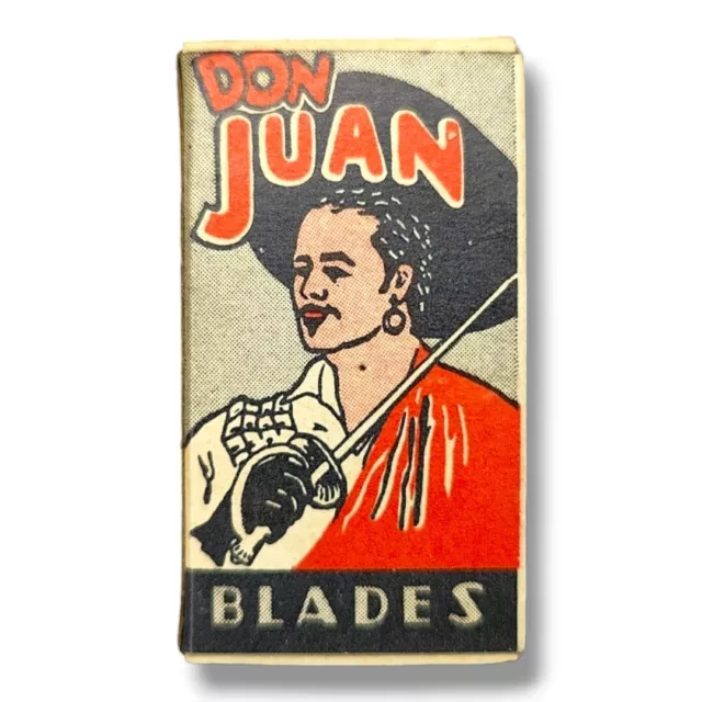 Vintage New Don Juan Box With 5 Double Edge Blades Don Juan Blade Co. N.Y. PB