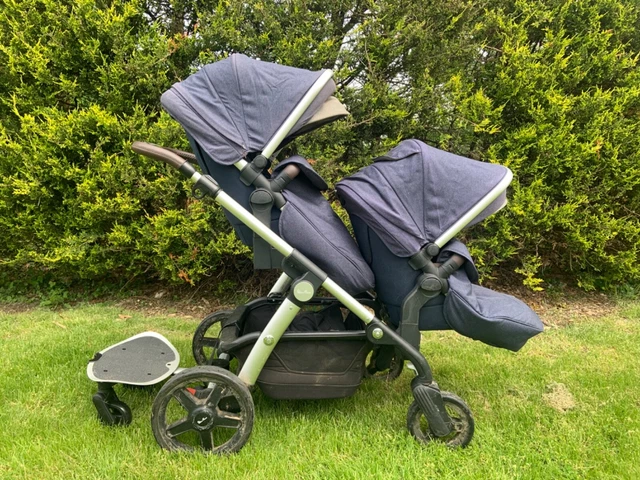 Silver Cross Wave Double Pram System Bundle
