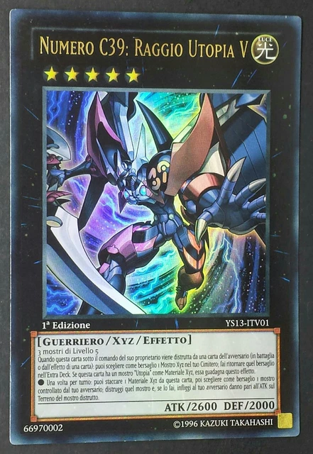 NUMERO C39 RAGGIO UTOPIA V Ultra Rara in Italiano (EXC) YS13-ITV01 YUGIOH NUMERO C39 RAGGIO UTOPIA V Ultra Rara in Italiano (EXC) YS13-ITV01 YUGIOH