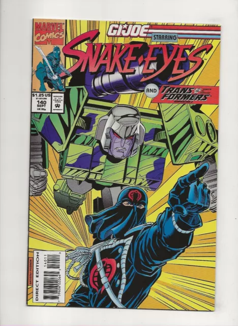 G.I. Joe Starring Snake Eyes #140 (1993) High Grade NM 9.4