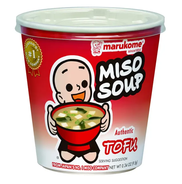 Marukome Instant Miso Soup Cup Tofu, 0.32 Ounce (Pack of 6)