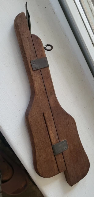 Herramienta de fabricación de alfombras de madera y artesanías vintage gancho de transporte enganchado