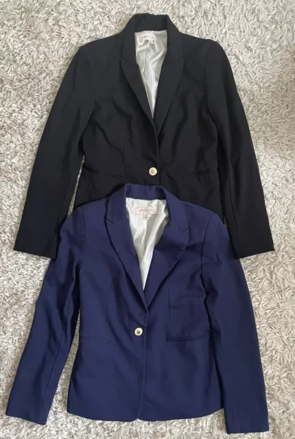 Lot of 2 Philosophy Women's Blazer, Size XS(Navy), S(Black), Fully Lined