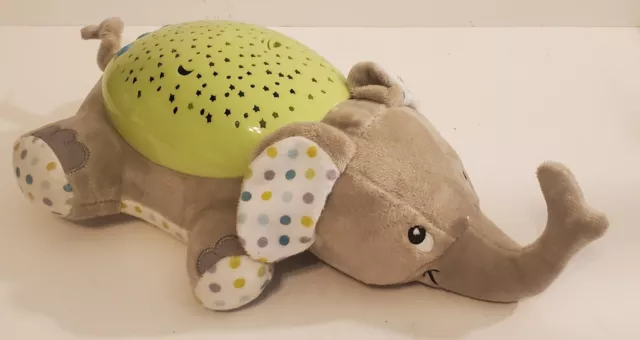 SwaddleMe Slumber Buddies Plush Elephant Musical Night Light Projector ~ Gray
