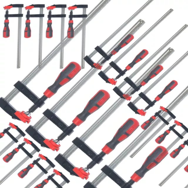 F Clamps Bar Clamp From 2pc 4pc 12pc  Quick Slide Wood Clamp 150mm 300mm 600mm 2