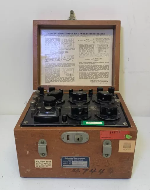 Industrial Instruments Inc. Model RN-2 Wheatstone Bridge SN 10089 UNTESTED Industrial Instruments Inc. Model RN-2 Wheatstone Bridge SN 10089 UNTESTED