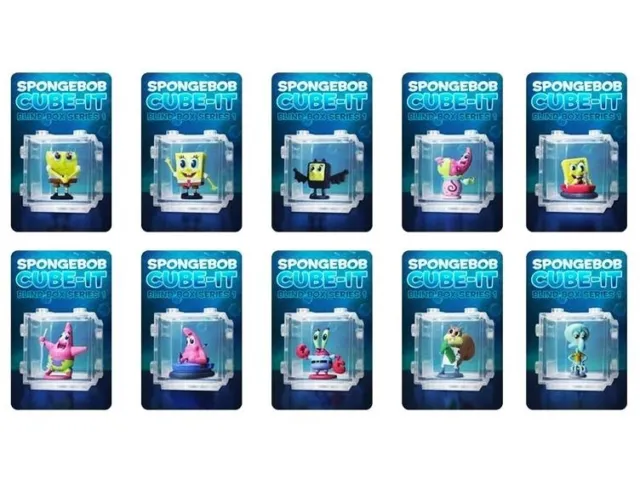 Spongebob Squarepants Figures Sponge Out Of Water Movie Fun Cube It 1 Blind Box 2