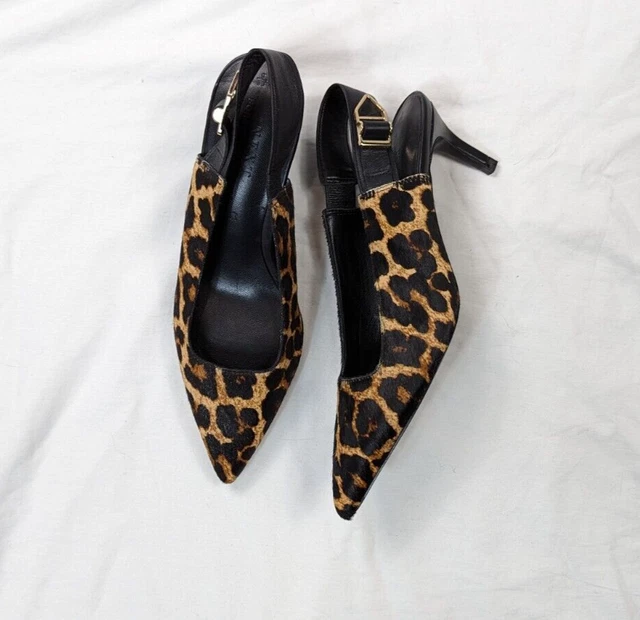 KURT GEIGER CARVELA Patent Court Sandal Shoes Leopard Print UK 7 40.00 PicClick UK