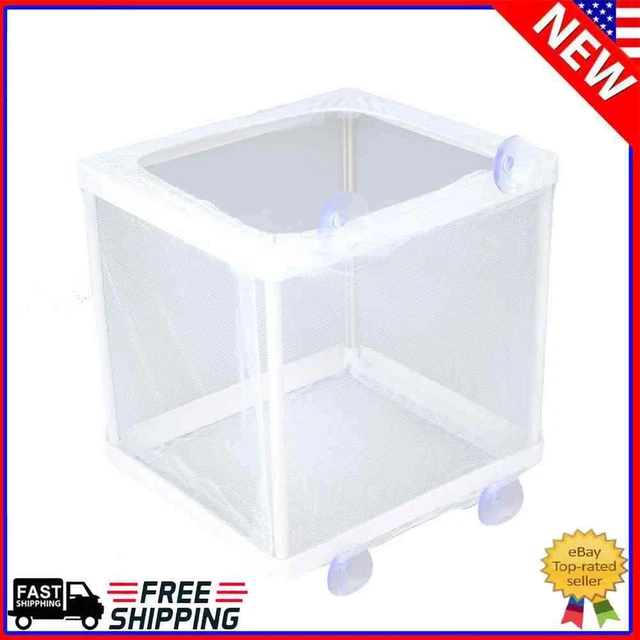 Aquarium Guppy Breeding Gauze Trap Box Tank Fish Baby Isolator Incubator Breeder