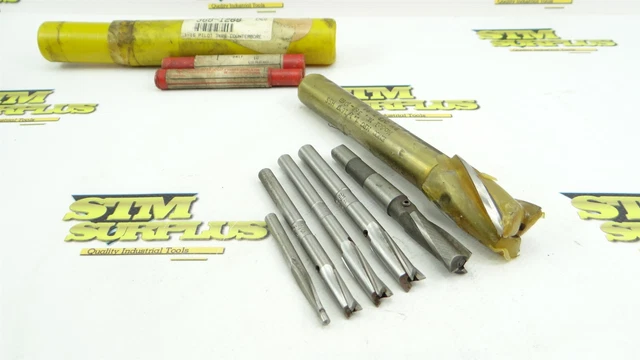 Lot Of 6 Assorted Hss Pilot Counterbores #6 To 1-1/16" Cleveland Enco