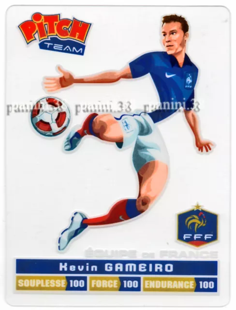 RARE !! KEVIN GAMEIRO Carte "EQUIPE DE FRANCE - EURO 2012" PITCH