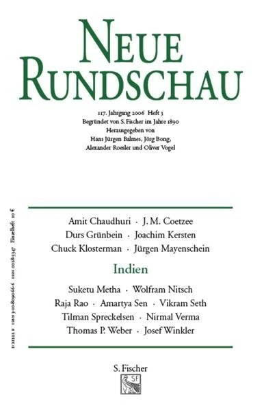 NEUE RUNDSCHAU 2006/3 Indien Balmes, Hans Jürgen, Jörg Bong und