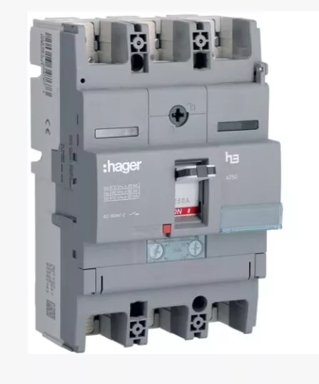 Hager HNB250U Moulded Case Circuit Breaker 3P 40kA 250A TM Adjustable Thermal...