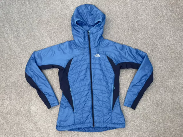 The North Face Summit Series Women's Hooded Jacket Full Zip Size Small Blue