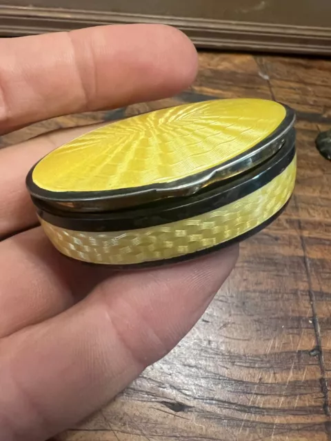 Boite  Émaillé & Vermeil XIX Eme Antique Enamel Box 19 th