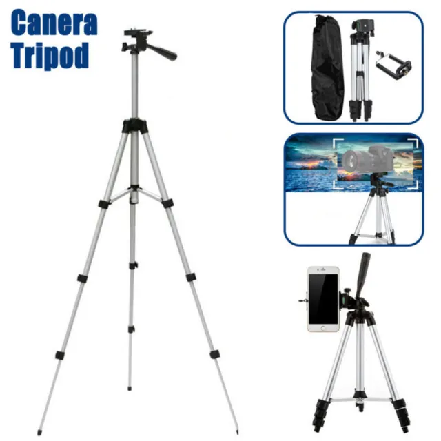 Professional Camera Tripod Stand Holder Mount for iPhone Samsung Smartphone +Bag