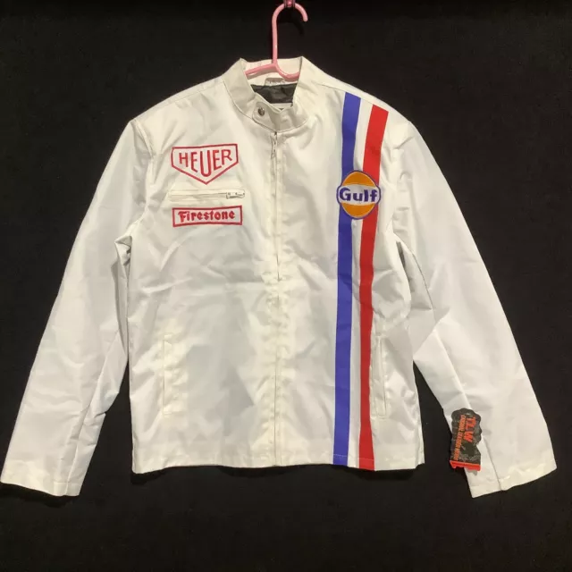 VTG Heuer Gulf Formula 1 'Steve McQueen' Le Mans Racing NWT Jacket TLW Sz XL